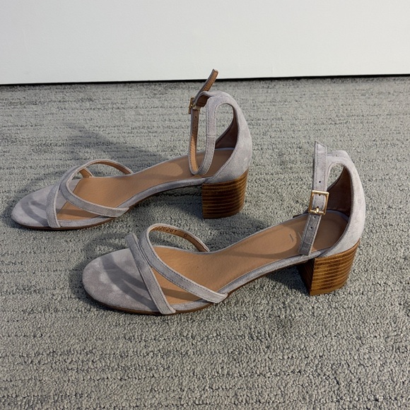 J. Jill Light GraySuade Women's Sandals - Picture 2 of 6